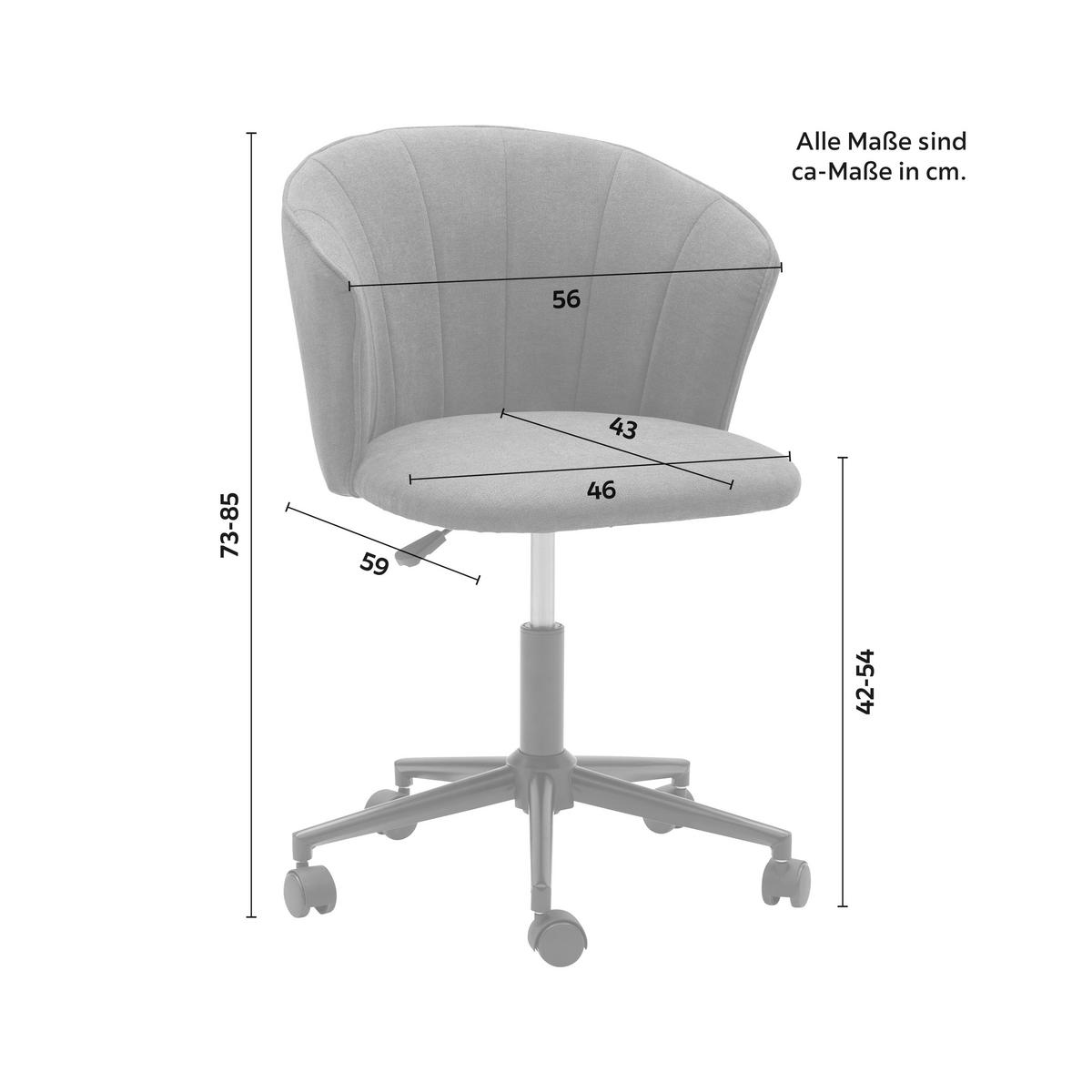 Otočná stolička JILA tmavá sivá - čierna/tmavosivá, Modern, kov/drevo (59/73-85/59cm) - Bessagi Home