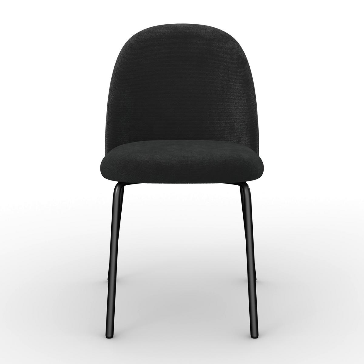 ŽIDLE ELORA - černá, Moderní, kov/textil (48/86/55cm) - Bessagi Home