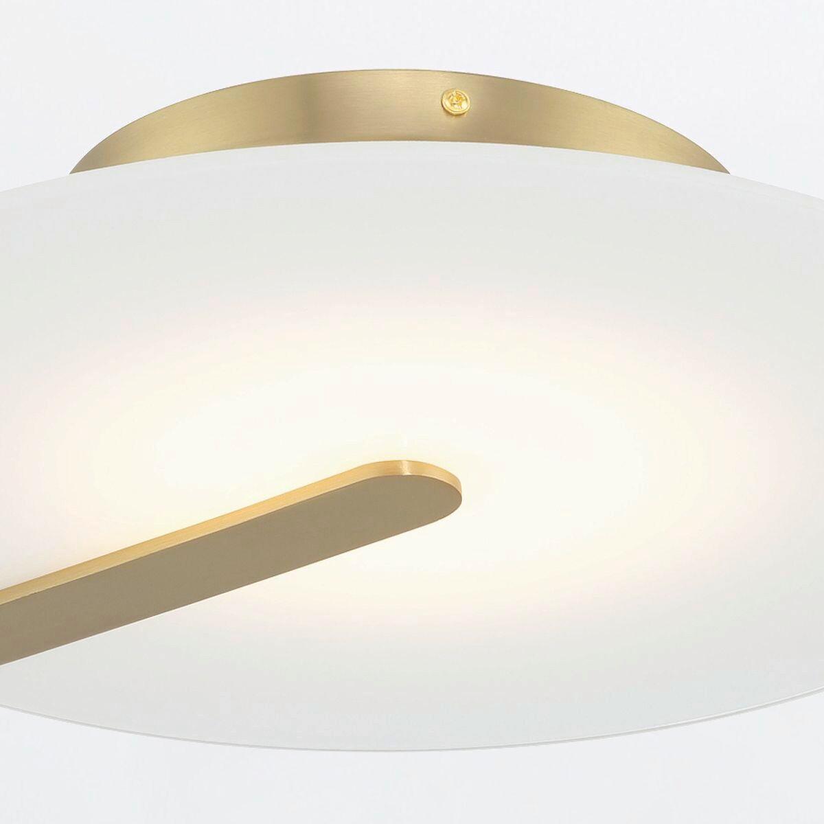 Led Falilámpa Qn-Nuvola-F-M-Bg - fekete, Design, üveg/fém (43,2/9,2cm) - Elstead Lighting