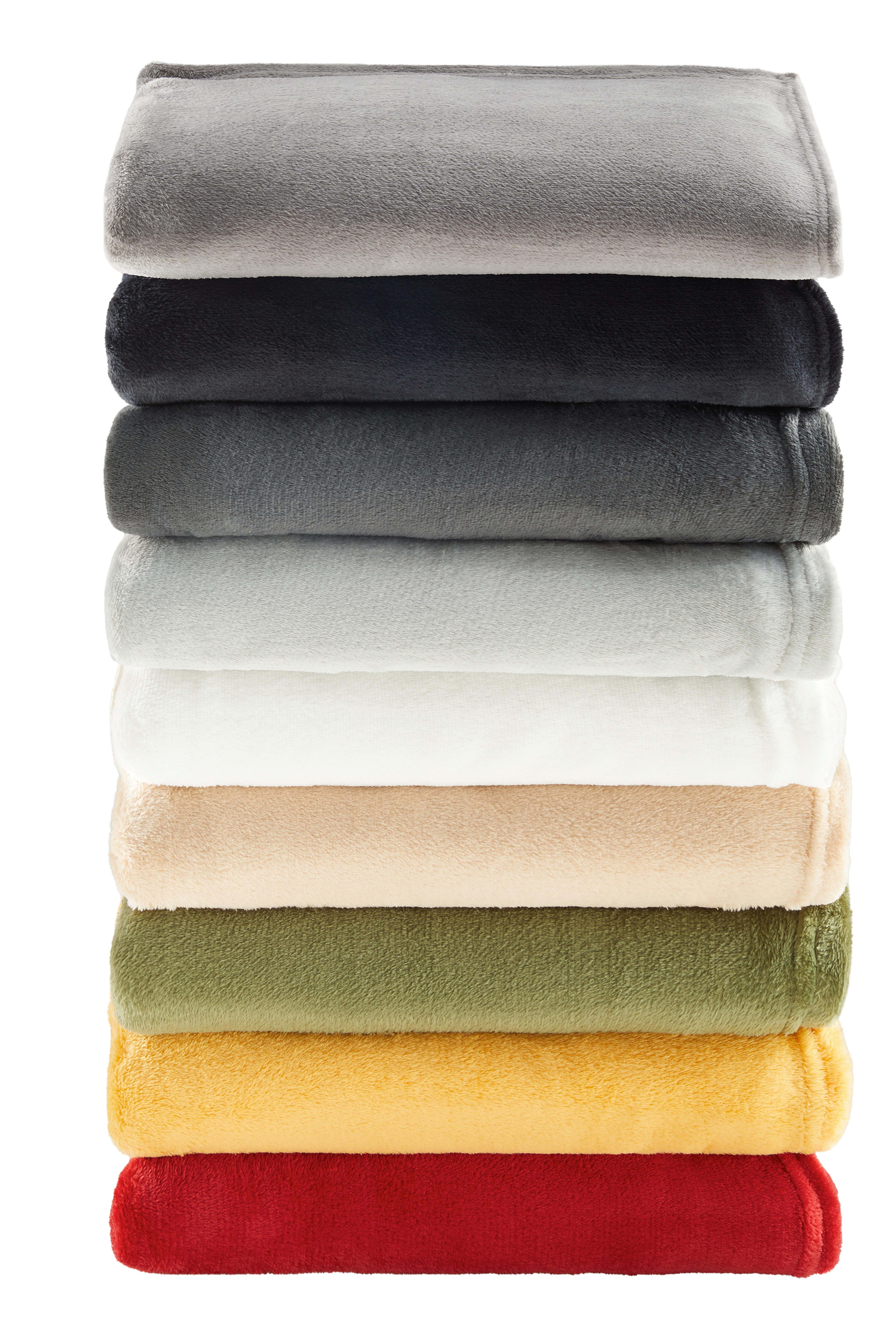 Kuscheldecke Marlies Hellgrau 150x200 cm - Hellgrau, MODERN, Textil (150/200cm) - Luca Bessoni