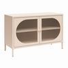 Kommode Luna Creme B: 100 cm - Creme, Design, Glas/Metall (100/64/40cm) - MID.YOU