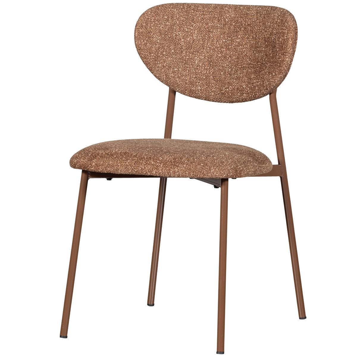 Stuhl-Set Valor Braun B: 46cm - Braun, MODERN, Textil/Metall (46/77/56cm) - Livetastic