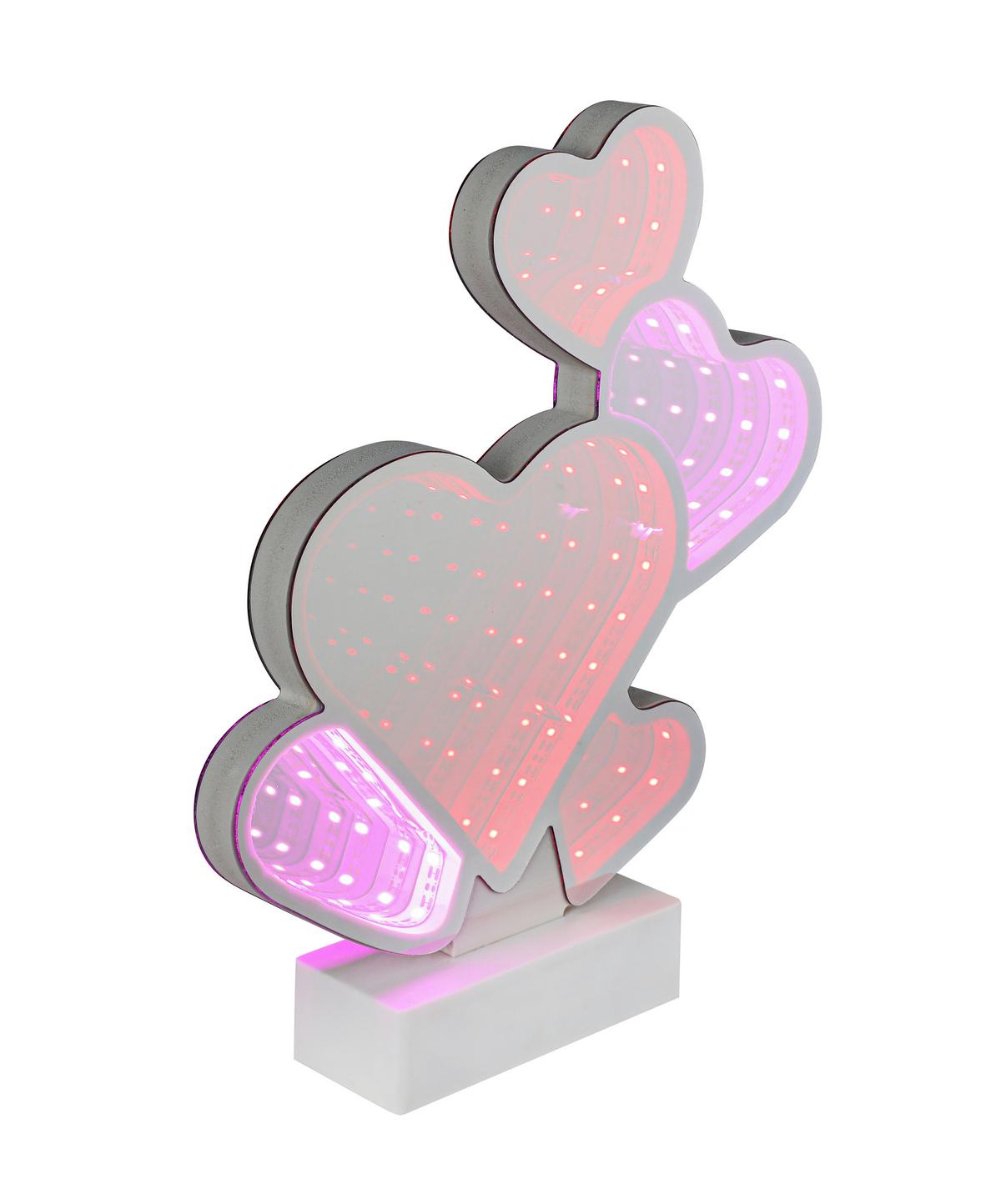 DEKORAČNÉ LED SVIETIDLO FRANI - biela/chrómová, Modern, plast (22/4,6/25,7cm) - Mömax