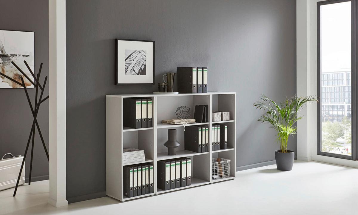 Aktenregal Office Edition Grau B: 172,6cm - Silberfarben/Grau, MODERN, Holzwerkstoff (172,6/113,6/33cm) - MID.YOU