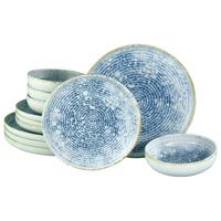 Jídelní souprava MYKONOS, 12-dílná - vícebarevná, Trend, keramika - Covers&Co