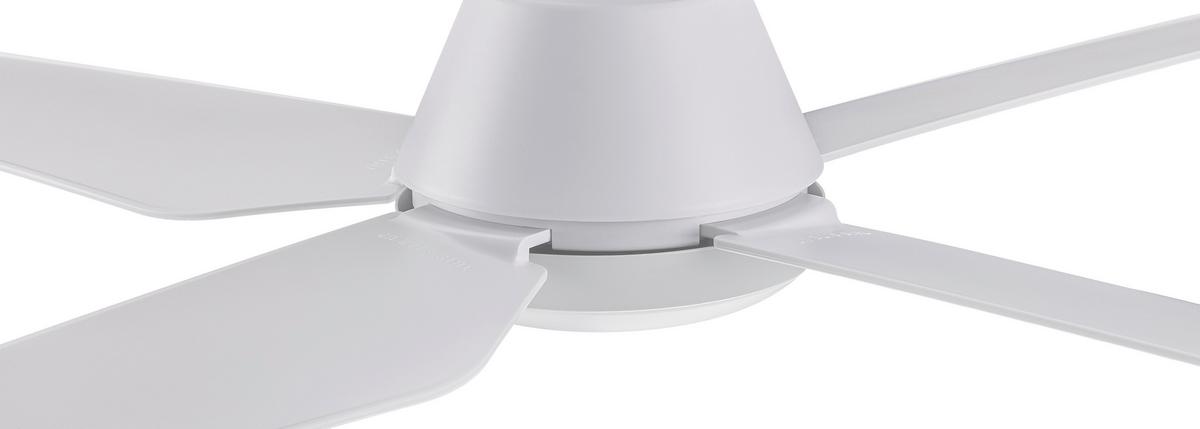 Deckenventilator Lucciair Aria Weiß 4-Flügel, Geräuscharm - Weiß, Design, Kunststoff (122/21cm) - P & B