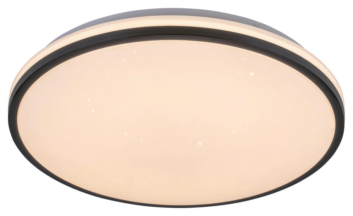 Led Mennyzeti Lámpa Slava - fekete, Basics, műanyag (33cm) - Rabalux