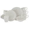 Kombiservice Confetti Weiß Creme 16-Tlg - Creme, Basics, Keramik - Creatable