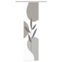 Flächenvorhang Fronda Weiß Taupe B: 60 cm - Taupe/Weiß, Natur, Textil (60/245cm)
