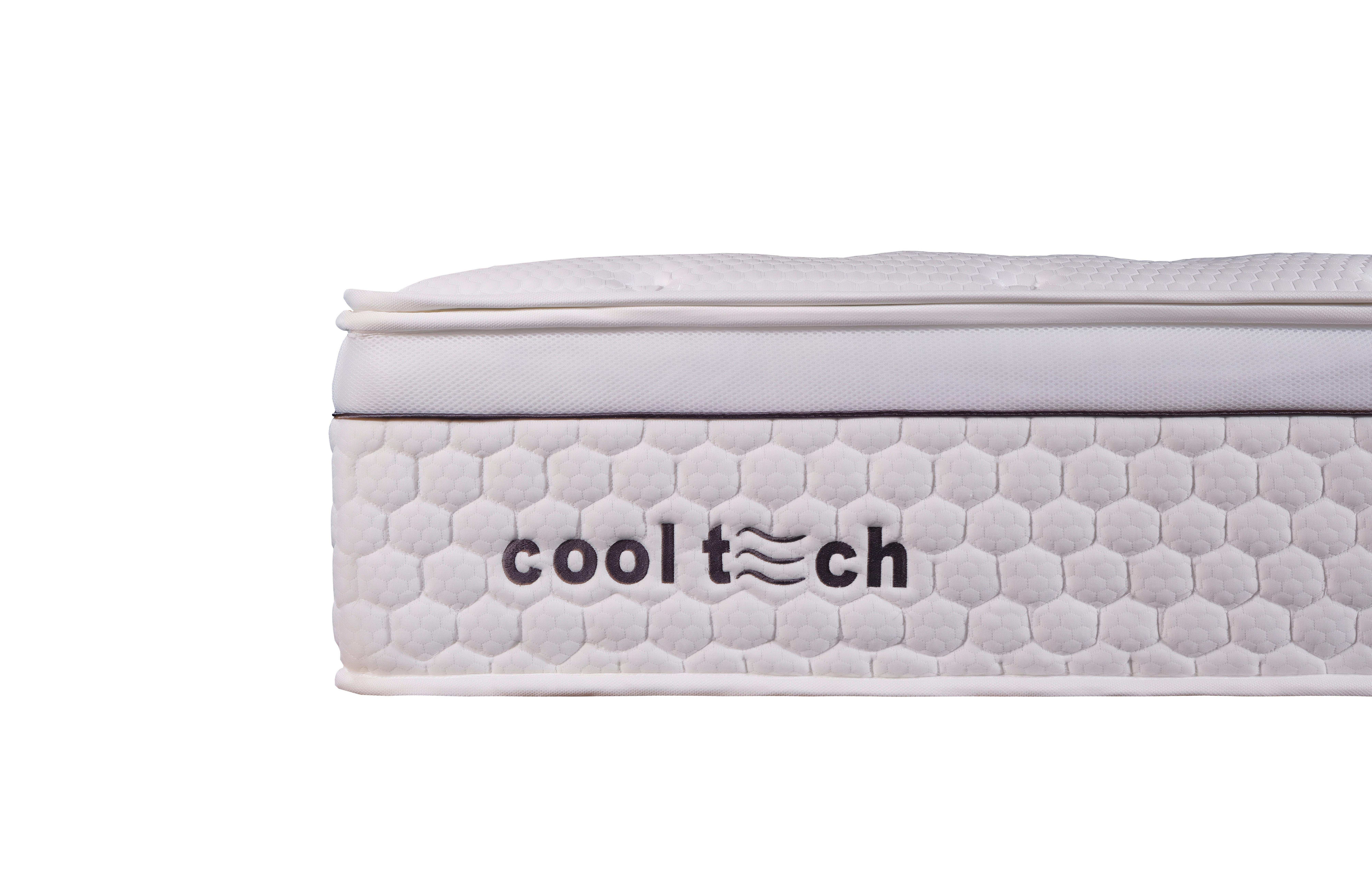 Taschenfederkernmatratze Cooltech-V2 140x200 Cm H3 - Weiß, Basics, Textil (140/200cm) - Livetastic