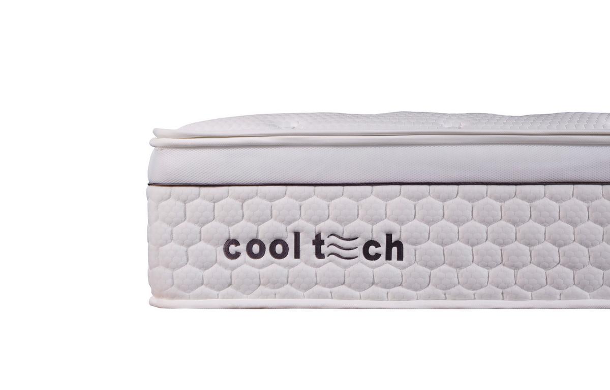 Taschenfederkernmatratze Cooltech 100x200cm H3 H: 32 Cm - Weiß, Basics, Textil (100/200cm) - Livetastic