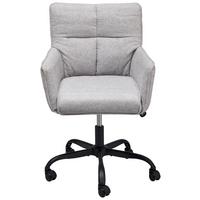 Drehstuhl Lecce - Hellgrau/Schwarz, LIFESTYLE, Holz/Kunststoff (59/83-91/62.5cm) - MID.YOU