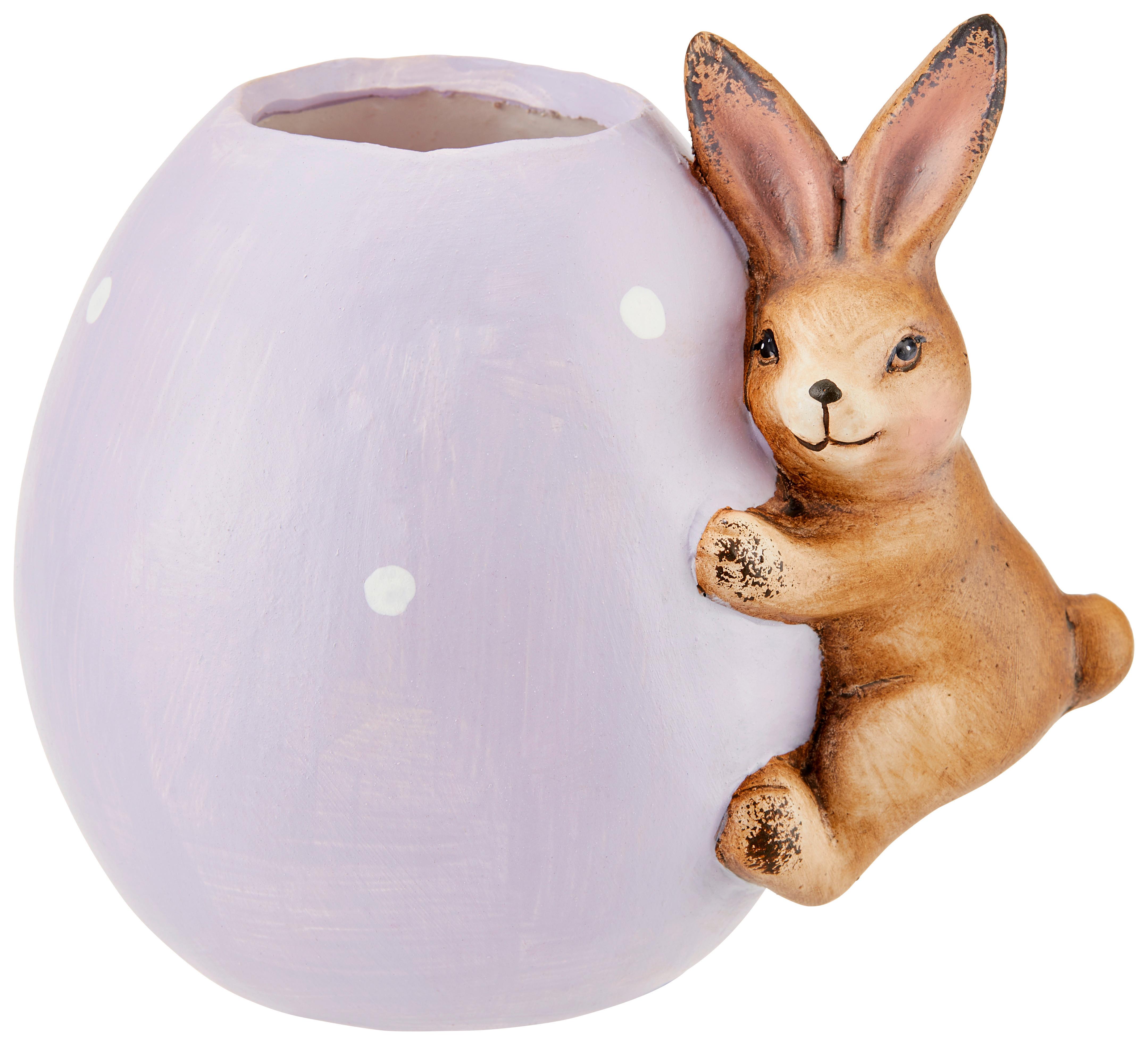 Dekofigur Hase H: 14 cm Keramik für In- & Outdoor