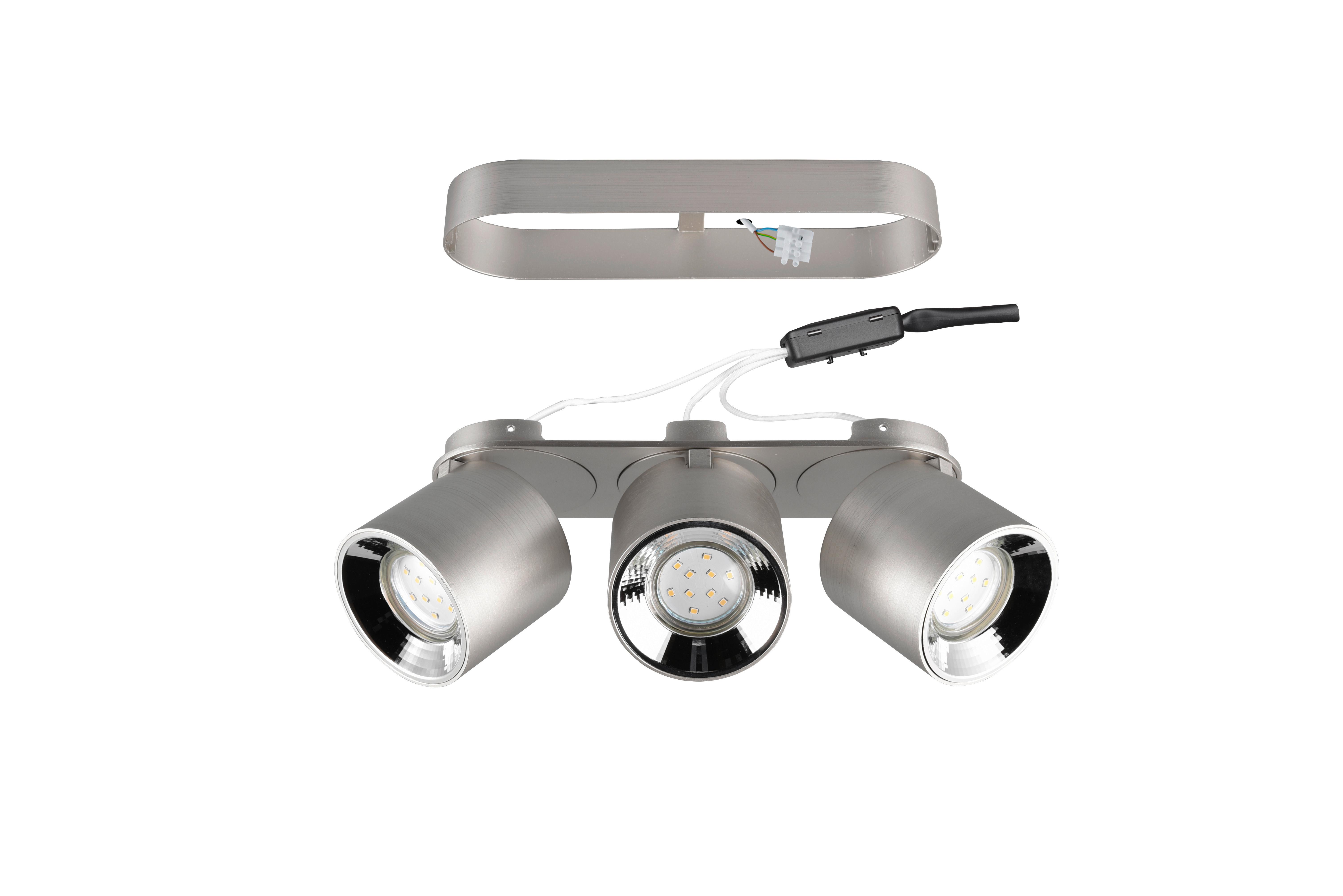 Strahler 651000307 Guayana - Nickelfarben, Basics, Metall (27,3/12/8,7cm) - Trio Leuchten