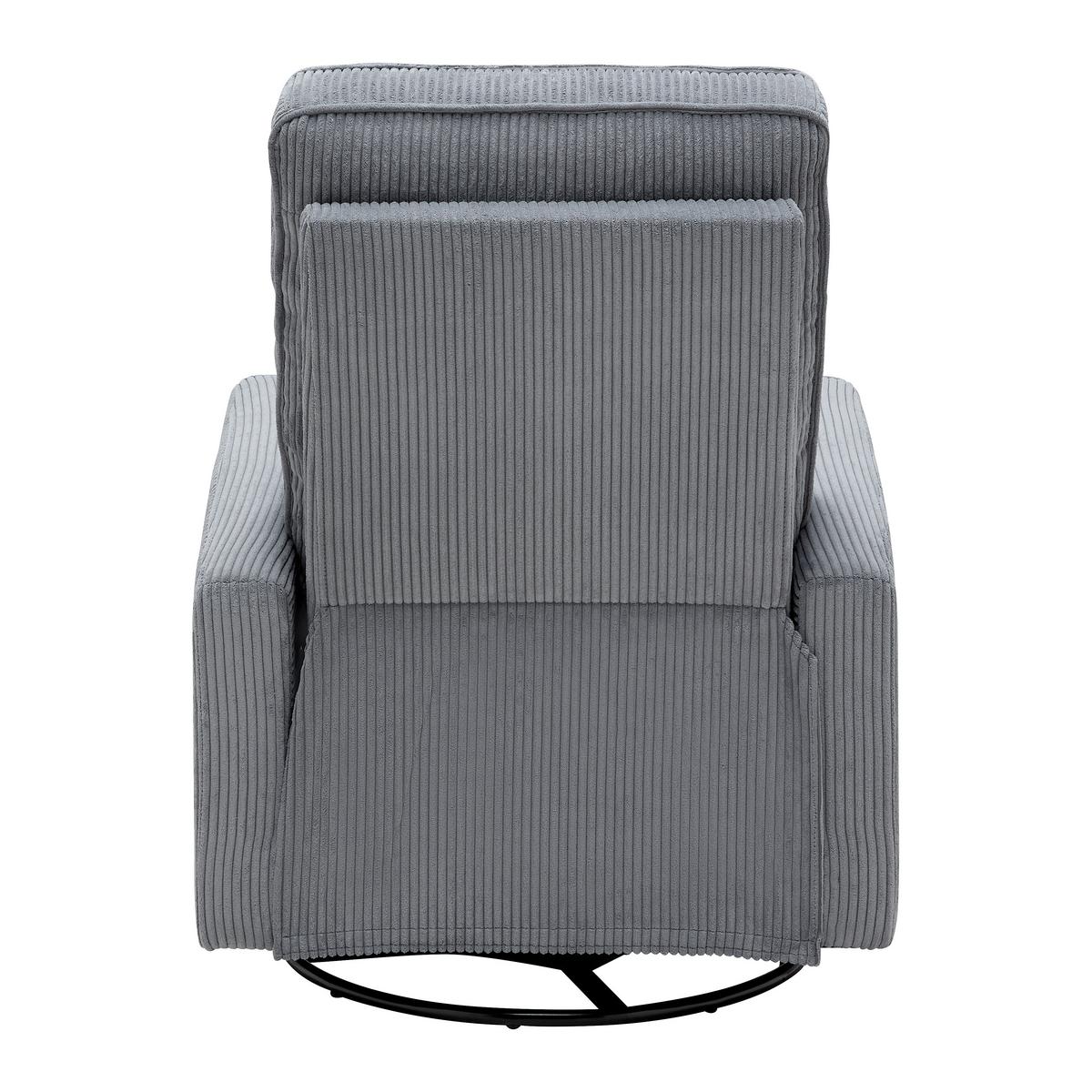 Relaxačné kreslo MELINDA, tm.sivý menčester, max. 140 kg - čierna/tmavosivá, Konventionell, kov/drevo (76/103/96cm) - Mömax