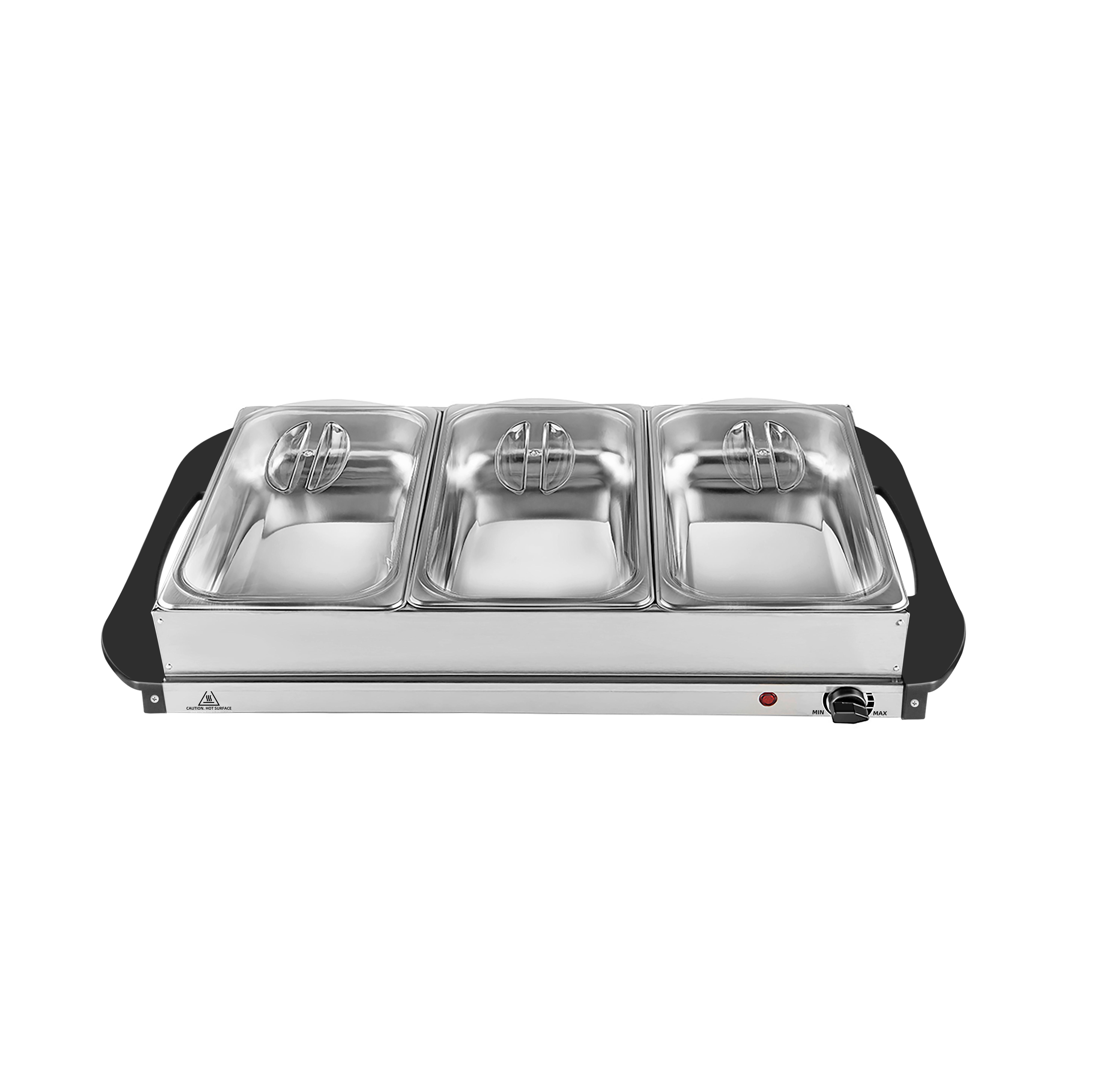 Chafing-Dish Sh 4.1 - Edelstahlfarben/Schwarz, Basics, Metall (64/14/36,4cm) - Silva Homeline