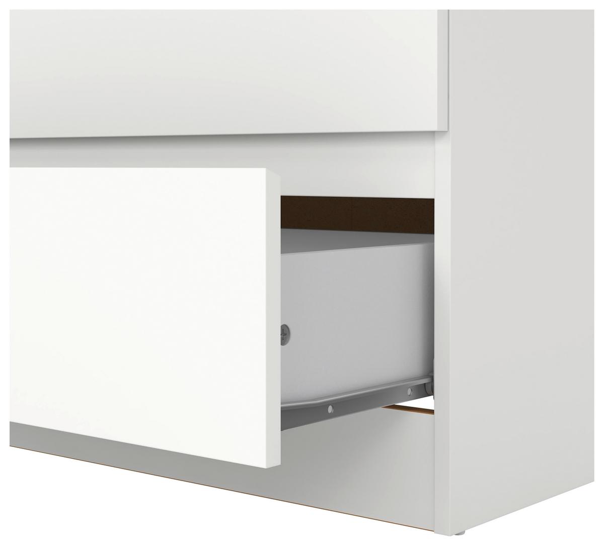 Kommode Mara 2 Weiß B: 77 Cm - Weiß, Trend, Holz (77/80,4/42cm)