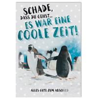 Billett Abschied Pinguine - Multicolor, Basics, Papier/Kunststoff (12/18/2cm)