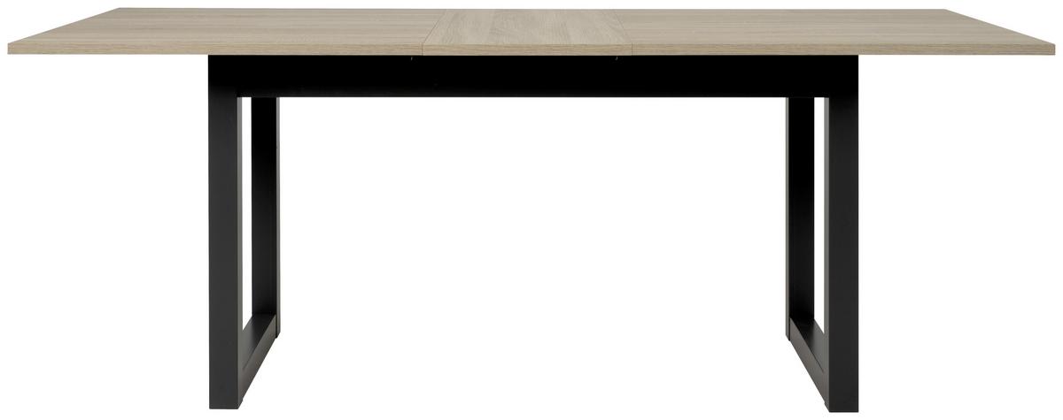 Esstisch Ausziehbar Denver 160x200x90 Cm Eiche Dekor - Anthrazit/Sonoma Eiche, Natur, Holzwerkstoff (160/90/75cm) - MID.YOU