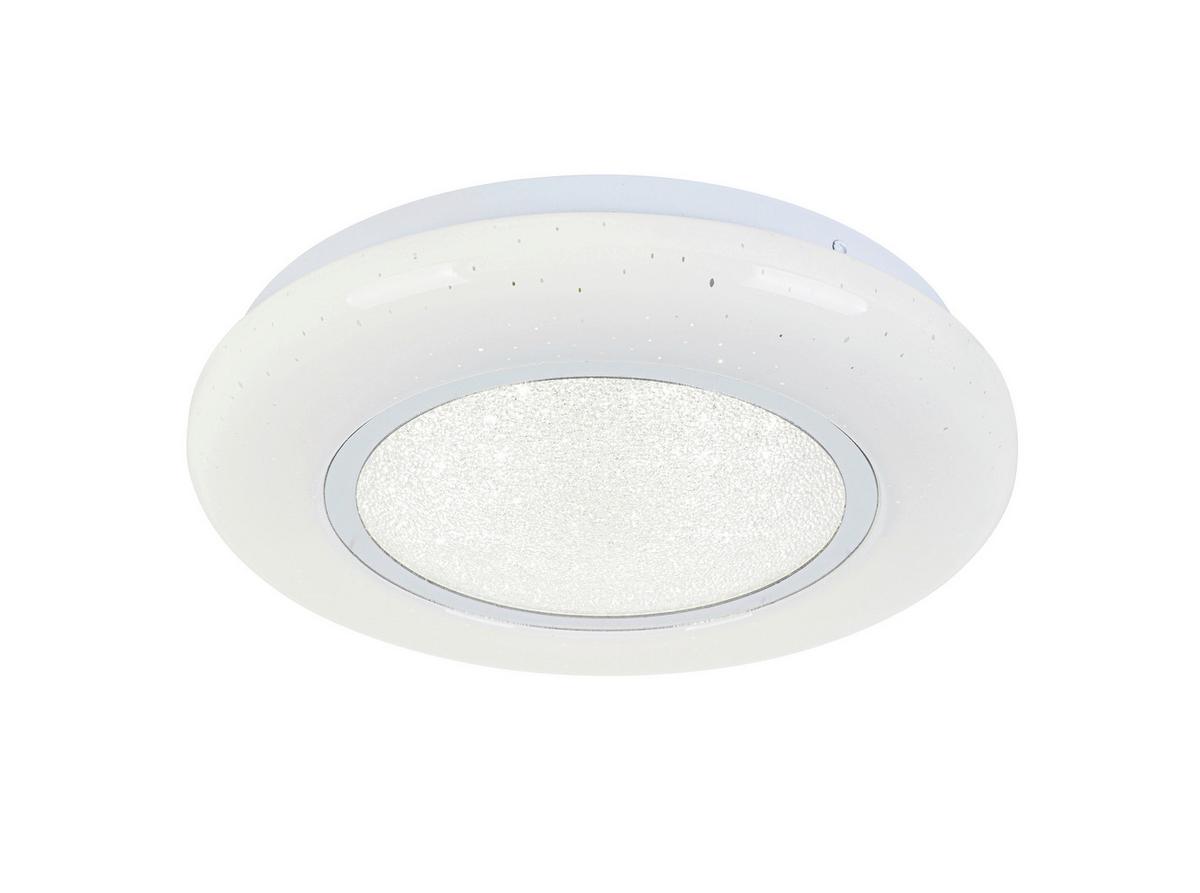 Led-deckenleuchte Elma - Chromfarben/Weiß, MODERN, Kunststoff/Metall (26/5,5cm) - Luca Bessoni