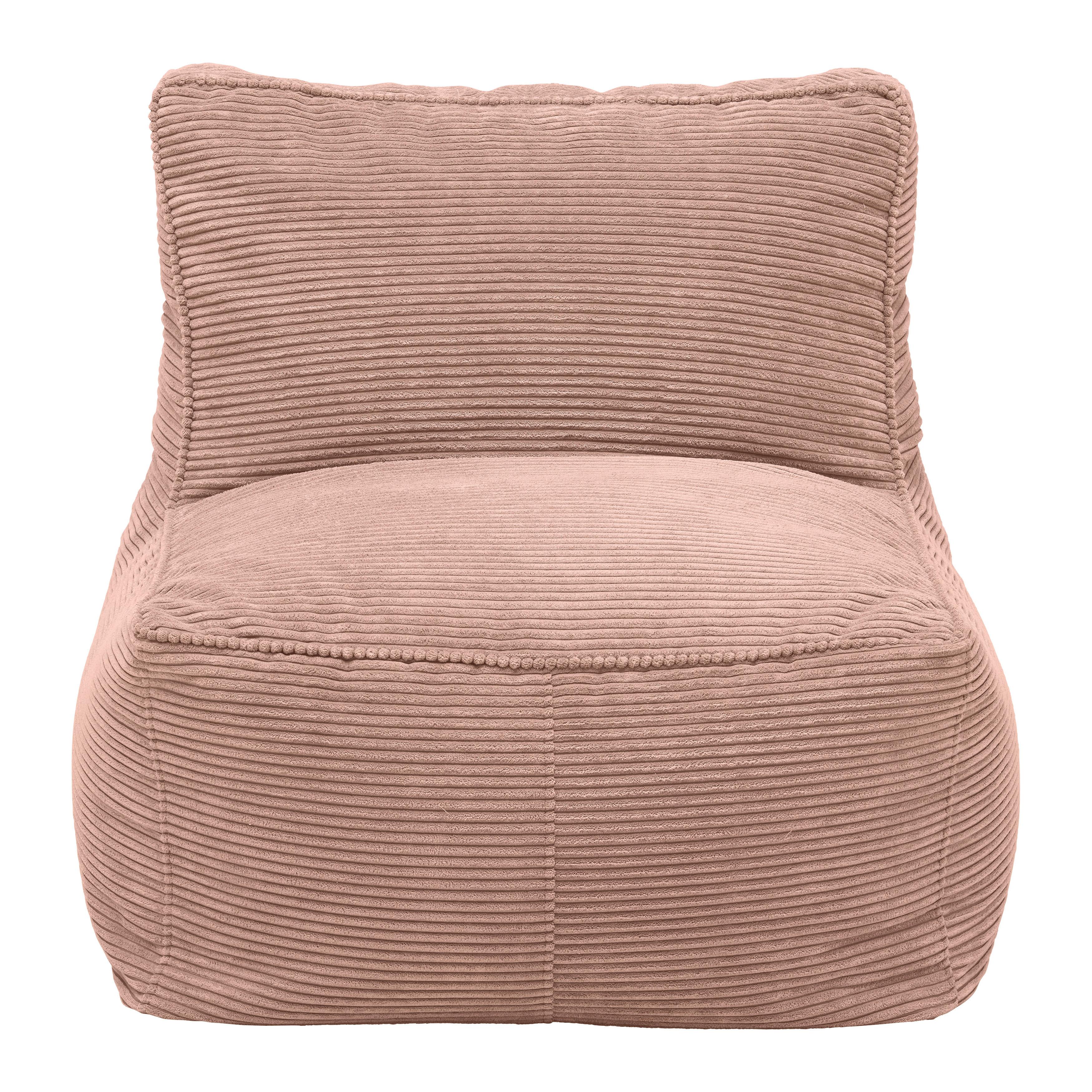 Sedací vak CAROLINE, ružový menčester, max. 90 kg - ružová, Modern, textil (75/84/88cm) - Mömax