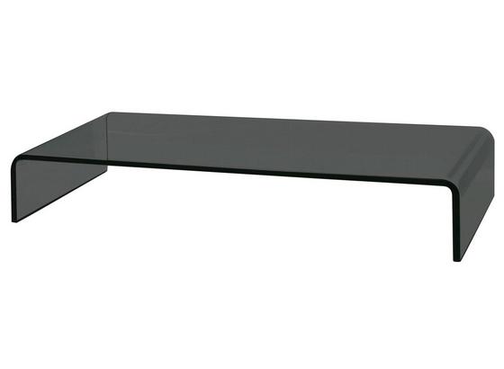 Tv Nástavec Hagen - černá, Moderní, sklo (55/11/25cm) Tv Nástavec Hagen - černá, Moderní, sklo (55/11/25cm)