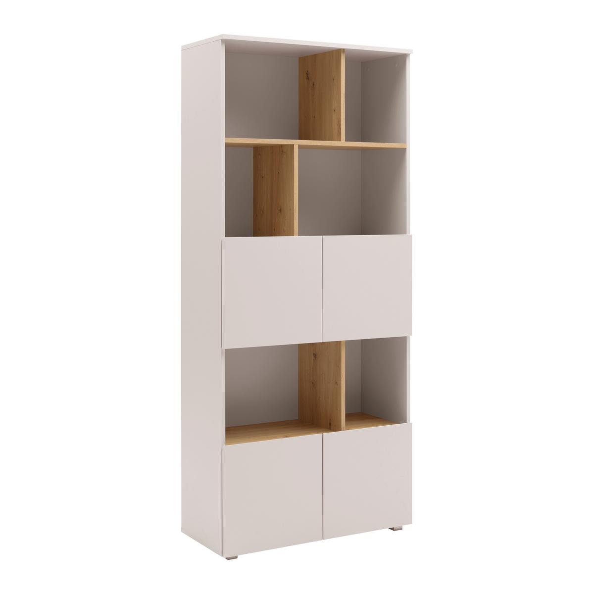 REGÁL SAVANNA -EXKLUSIV- - černá/kašmírová, Moderní, kompozitní dřevo/plast (80/180/35cm) - Mömax