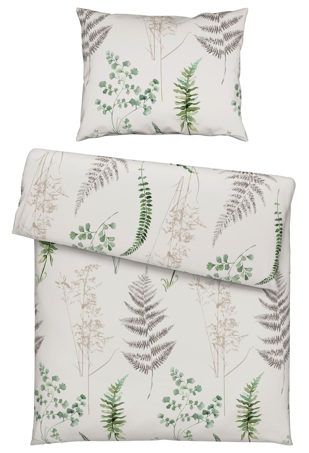 Bettwäsche Flora - Grün, ROMANTIK / LANDHAUS, Textil - James Wood