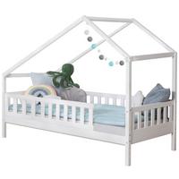 Hausbett Lou Weiß B: 90 Cm - Weiß/Naturfarben, MODERN, Holz (90/200cm) - MID.YOU