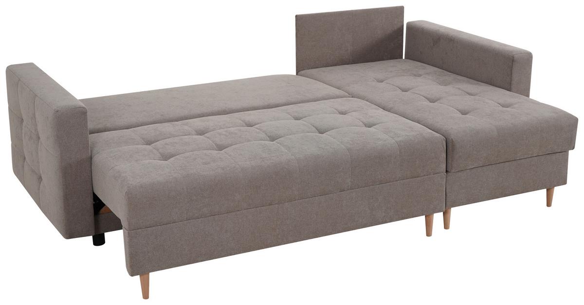 Ecksofa Asti Hellbraun S: 232x141x cm - Hellbraun, Design, Textil (232/141cm) - MID.YOU