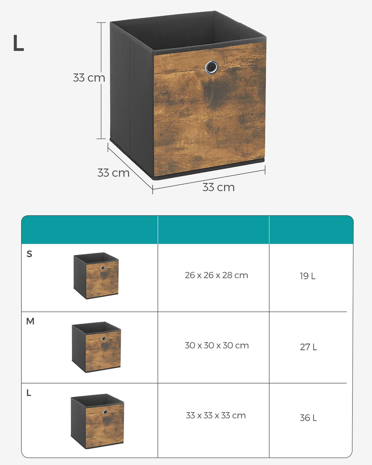 FALTBOX Beige B: 33cm - Beige, Basics, Textil (33/33/33cm)