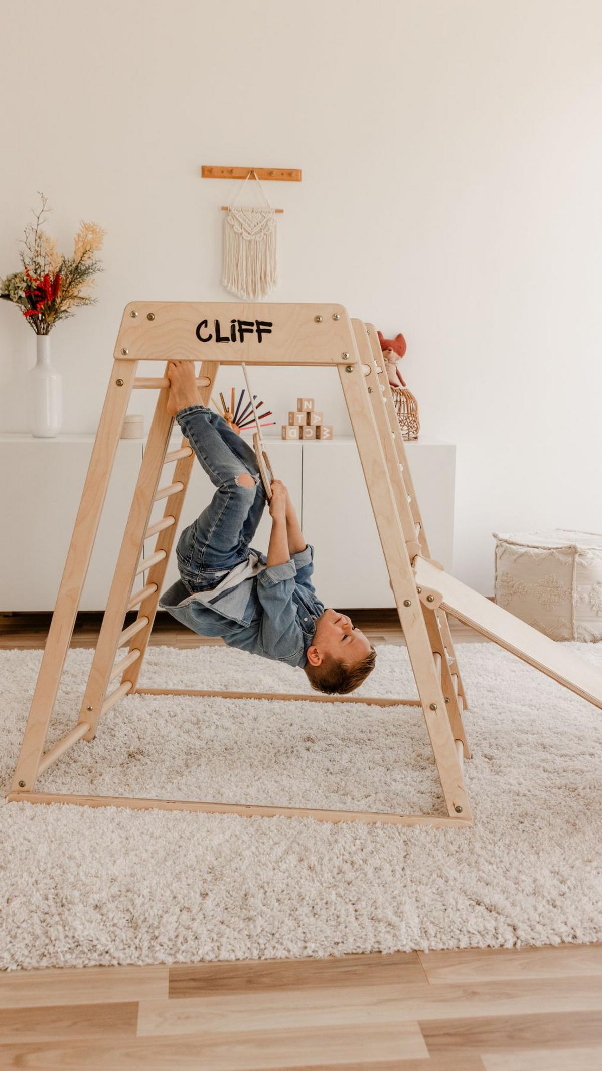 Gymnastikringe 2er Set - Birkefarben, Basics, Holz (15/17cm) - CLIFF