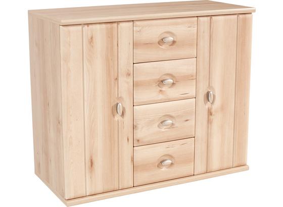 Komód Karin - bükk színű, modern, faanyagok (105/80/35cm) Komód Karin - bükk színű, modern, faanyagok (105/80/35cm)