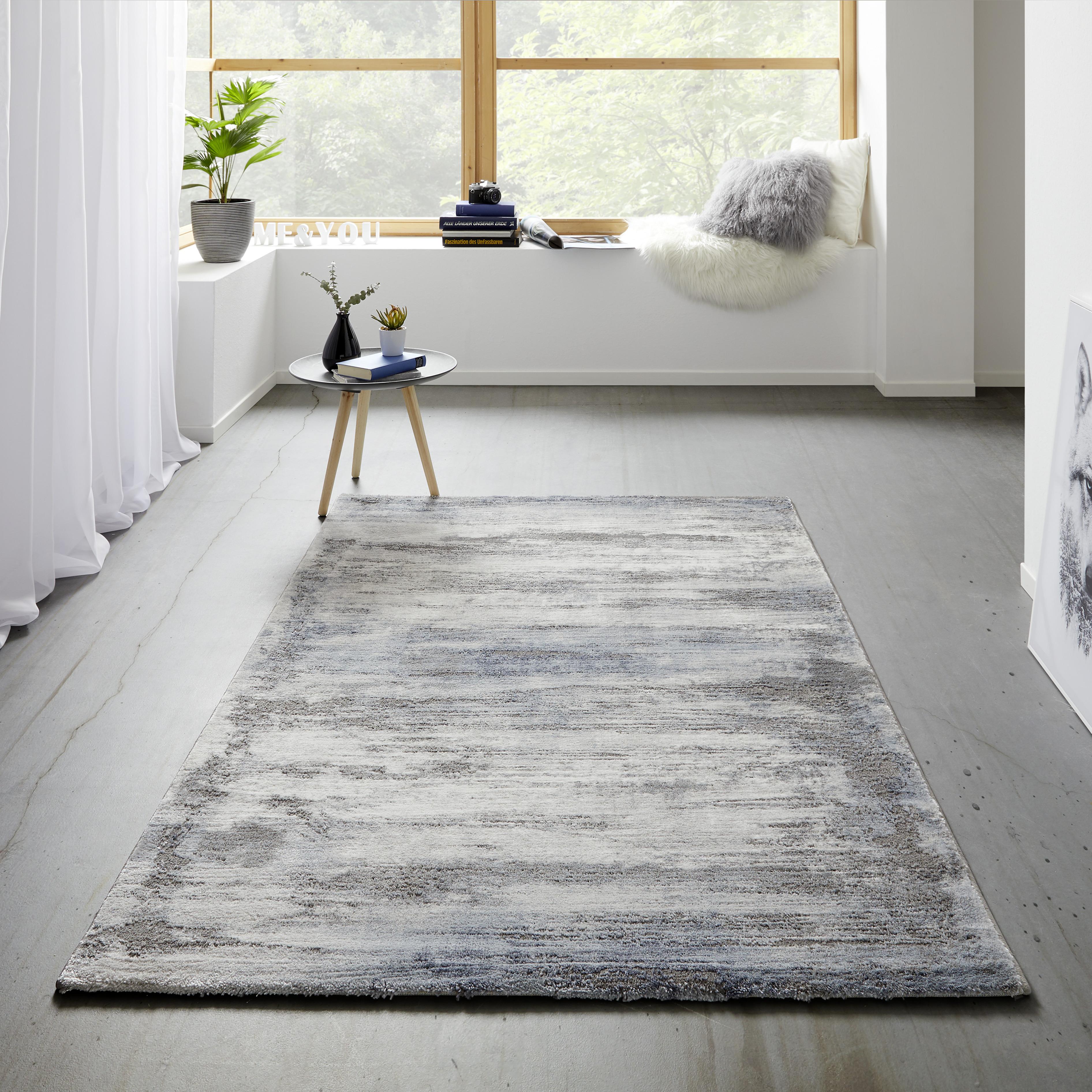 Tkaný Koberec Oxford 3, 160/230cm - šedá/modrá, Basics, textil (160/230cm) - Modern Living