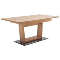 Esstisch Ausziehbar Portland 180-280x100 Cm Eichefarben - Eichefarben/Schwarz, Design, Holz/Holzwerkstoff (180-280/100/77cm) - Livetastic