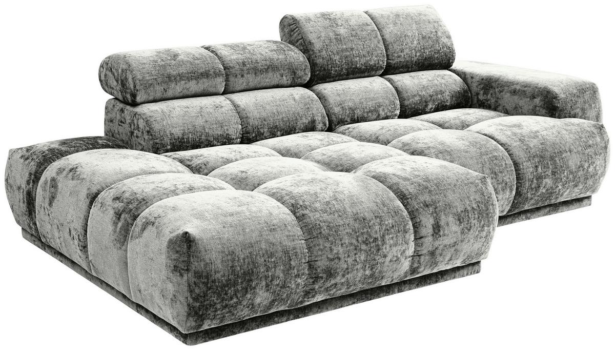 Ecksofa Chani Grau, Schenkel: 150x239 cm - Grau, MODERN, Textil (150/239cm) - MID.YOU