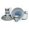 Kombiservice Caldera Hellblau, Weiß 16--Teilig - Weiß/Hellblau, Basics, Keramik - Creatable