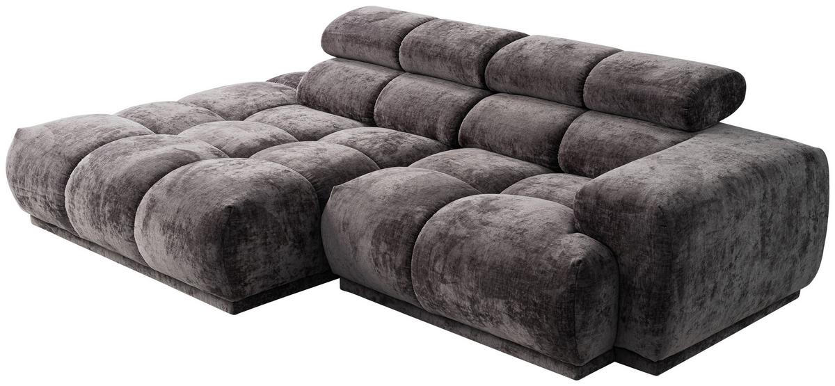 Ecksofa Chani Anthrazit, Schenkel: 150x239cm - Anthrazit, MODERN, Textil (150/239cm) - MID.YOU
