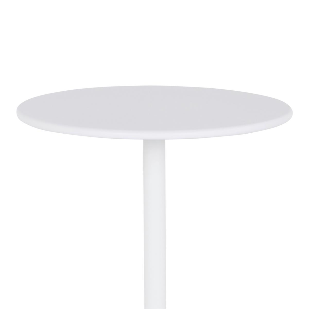 Beistelltisch Wien Weiß Wien - Weiß, Design, Metall (40/45/40cm) - P & B