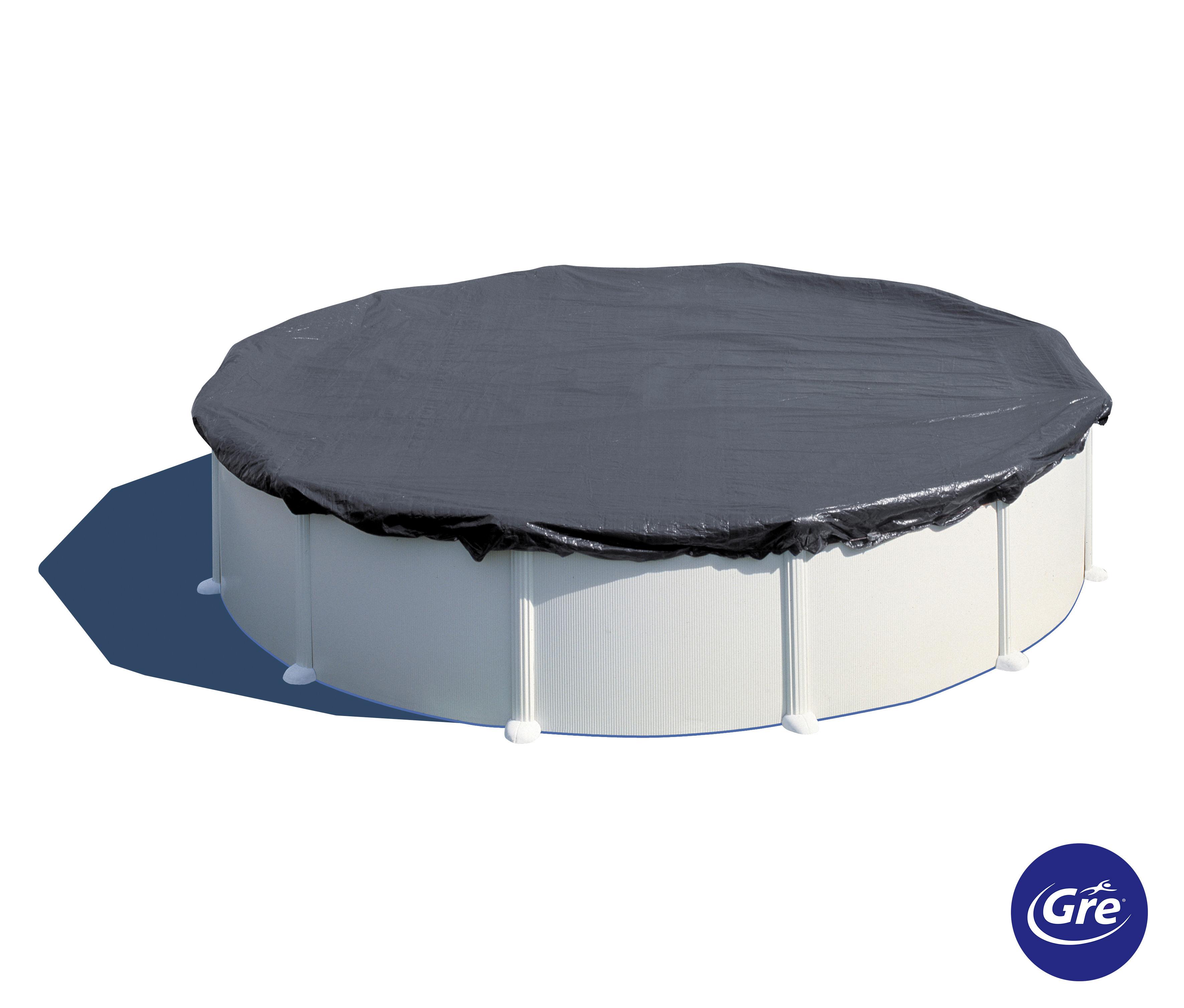 Poolabdeckplane Winterabdeckplane - Schwarz, KONVENTIONELL, Kunststoff (730cm) - Gre