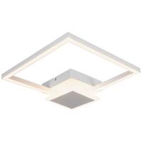 LED-Deckenleuchte Tanja L: 35 cm, 1-Flammig - Weiß, MODERN, Kunststoff/Metall (35/31,5/7,7cm) - Luca Bessoni
