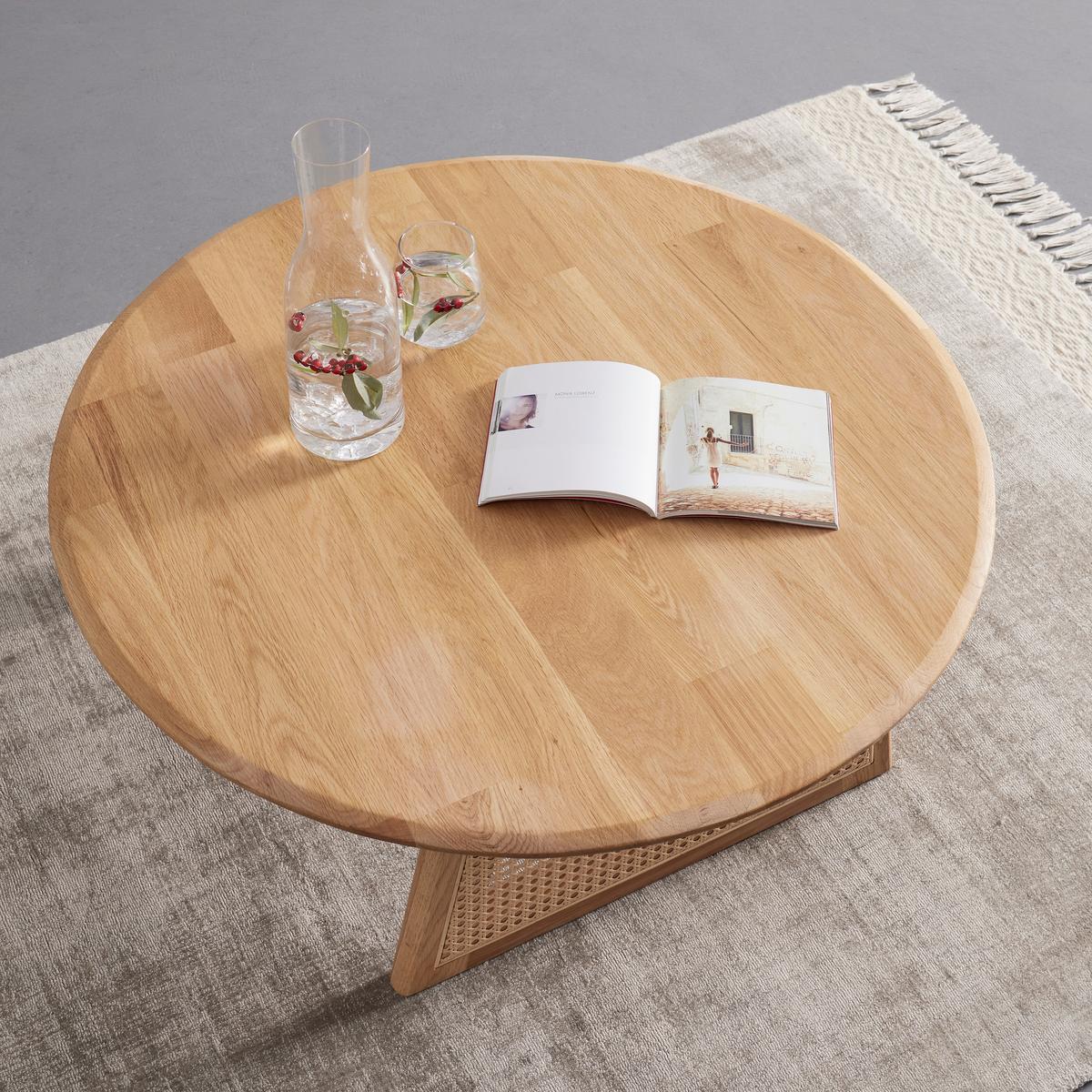 Konferenční stůl masiv Biella přirodní - přírodní barvy, Moderní, dřevo (80/80/30cm) - Bessagi Home