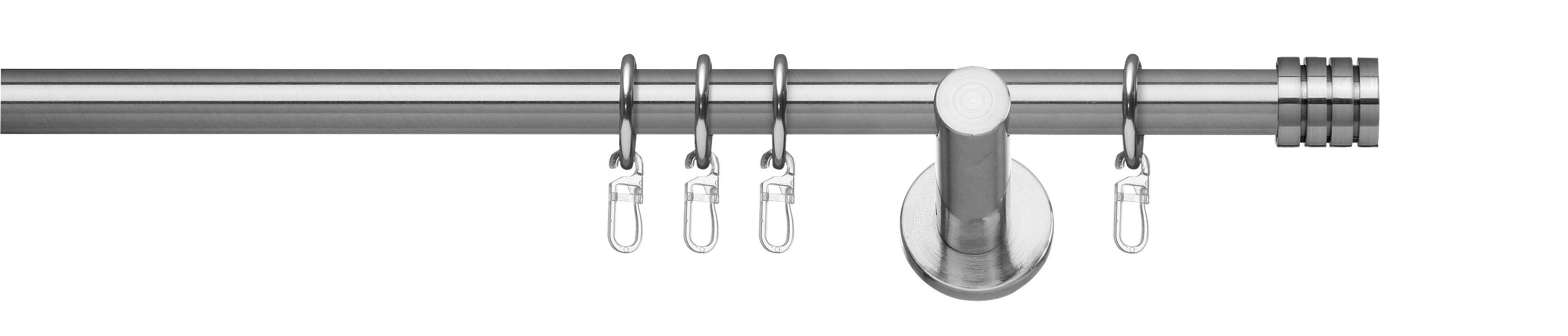 Rundstangengarnitur 1-lfg Vera Edelstahlfarben L: 160 Cm