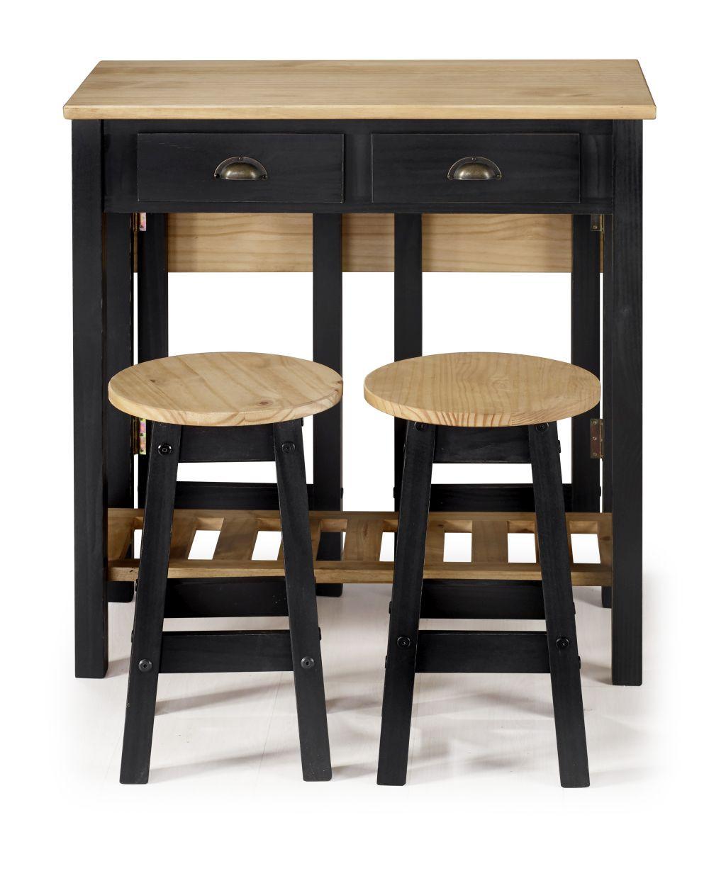 Klapptisch mit 2 Barhockern