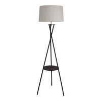 Stehleuchte 2076122 Tora - Schwarz/Weiß, KONVENTIONELL, Kunststoff/Textil (51/51/158cm) - Näve