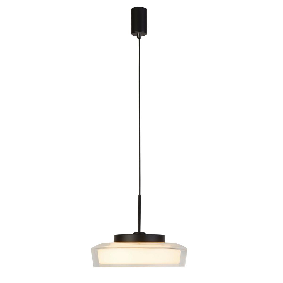 Pendelleuchte 60962bk - Klar/Opal, Basics, Glas/Metall (30/150cm)