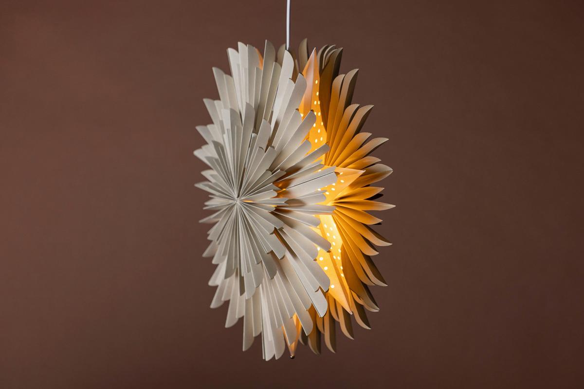 Hängeleuchte Sälen - Beige, Basics, Papier (46/46/18cm) - P & B