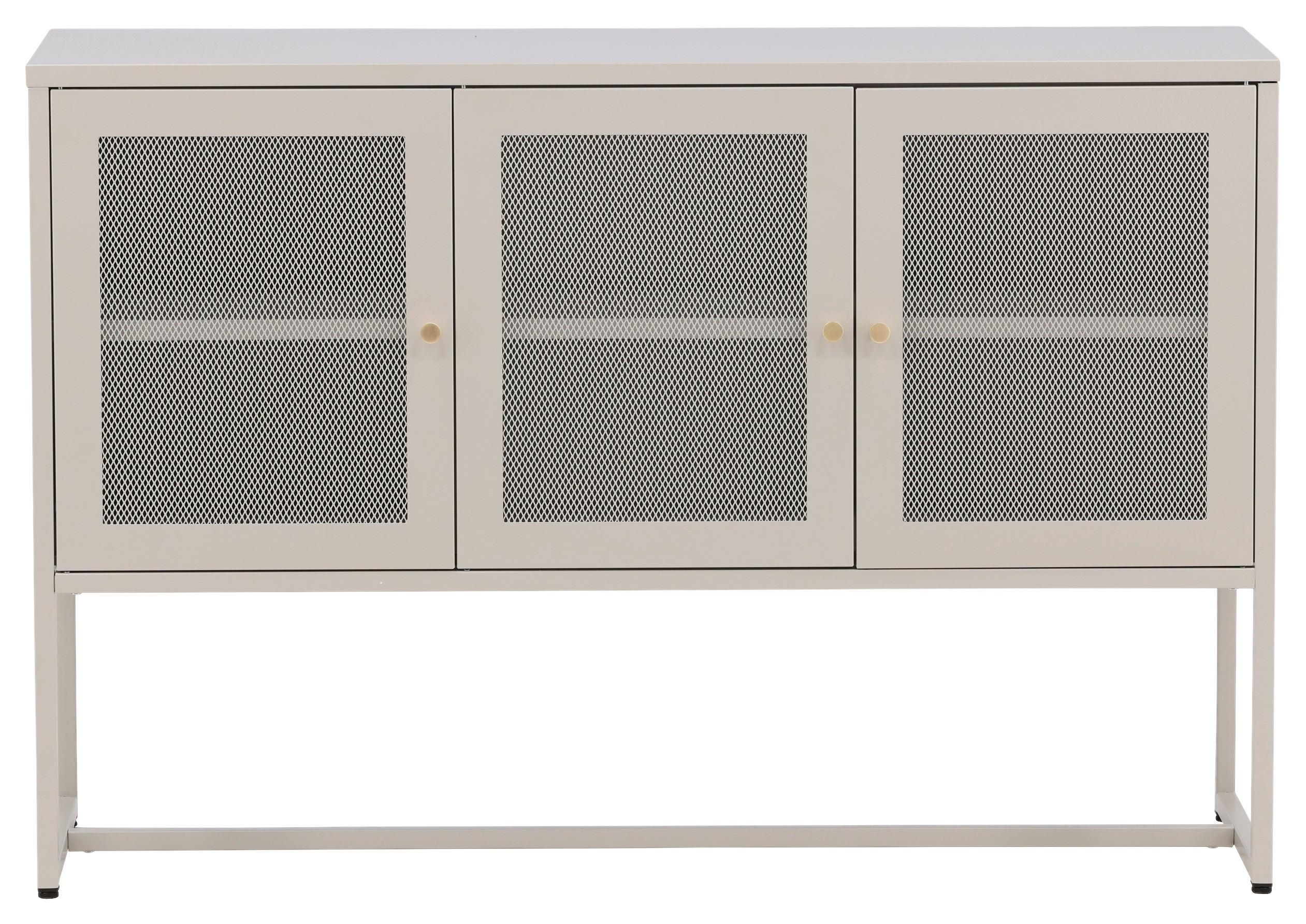 Sideboard Malla - Beige, Design, Metall (120/80/40cm) - Livetastic