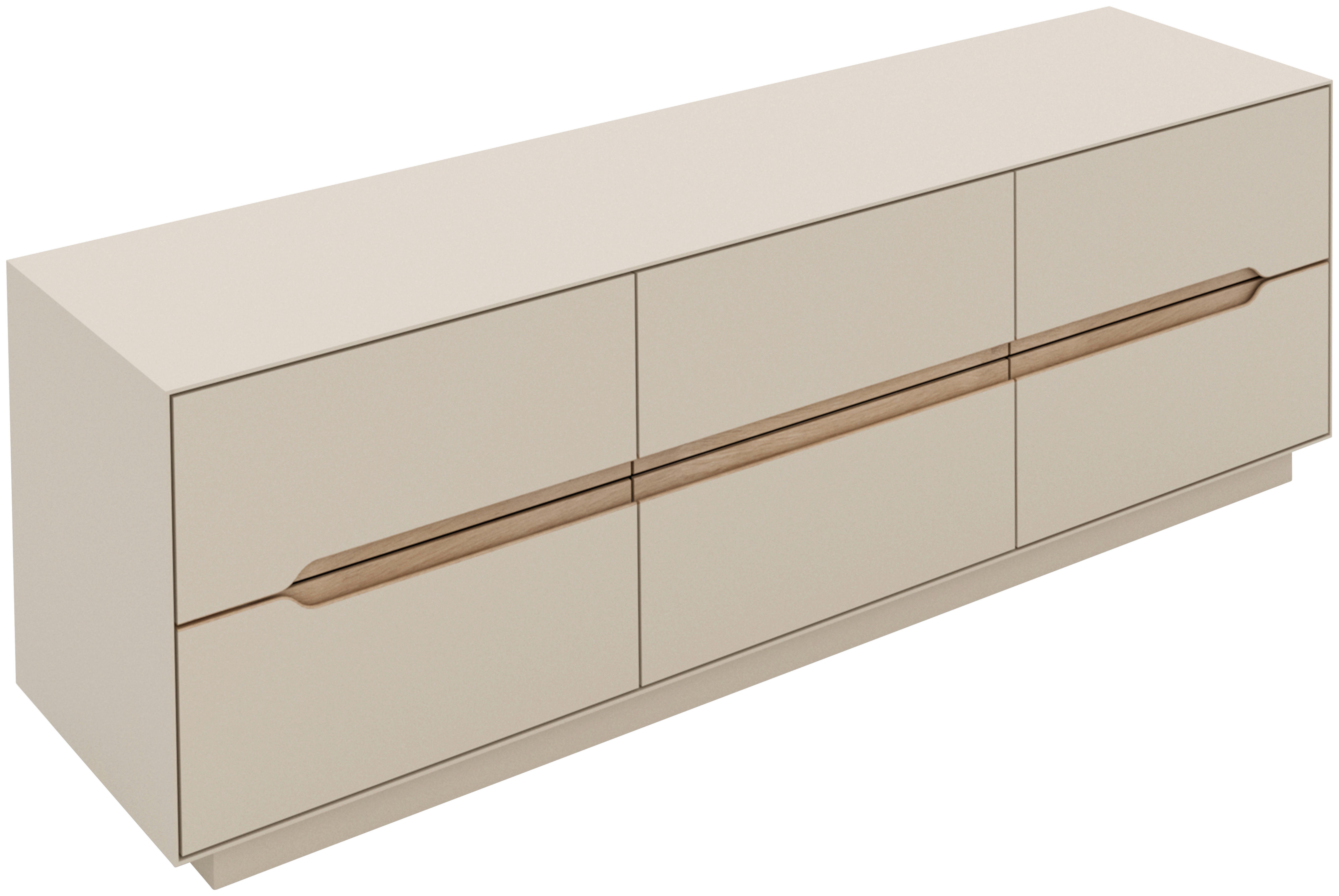 Phonotisch Meran Kaschmir/Eiche B: 160 cm - Kaschmir/Eiche Artisan, Trend, Holzwerkstoff (160/50/37,5cm)