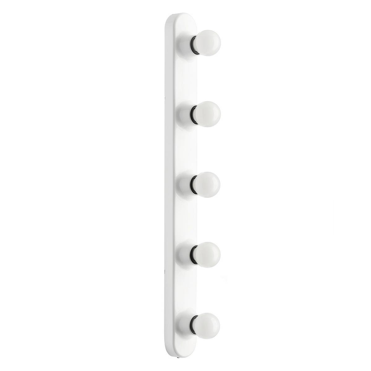 Spiegelleuchte Ip20 B: 5 Cm Weiß 6 W 5-Flammig - Weiß, KONVENTIONELL, Kunststoff (5/5/60cm)